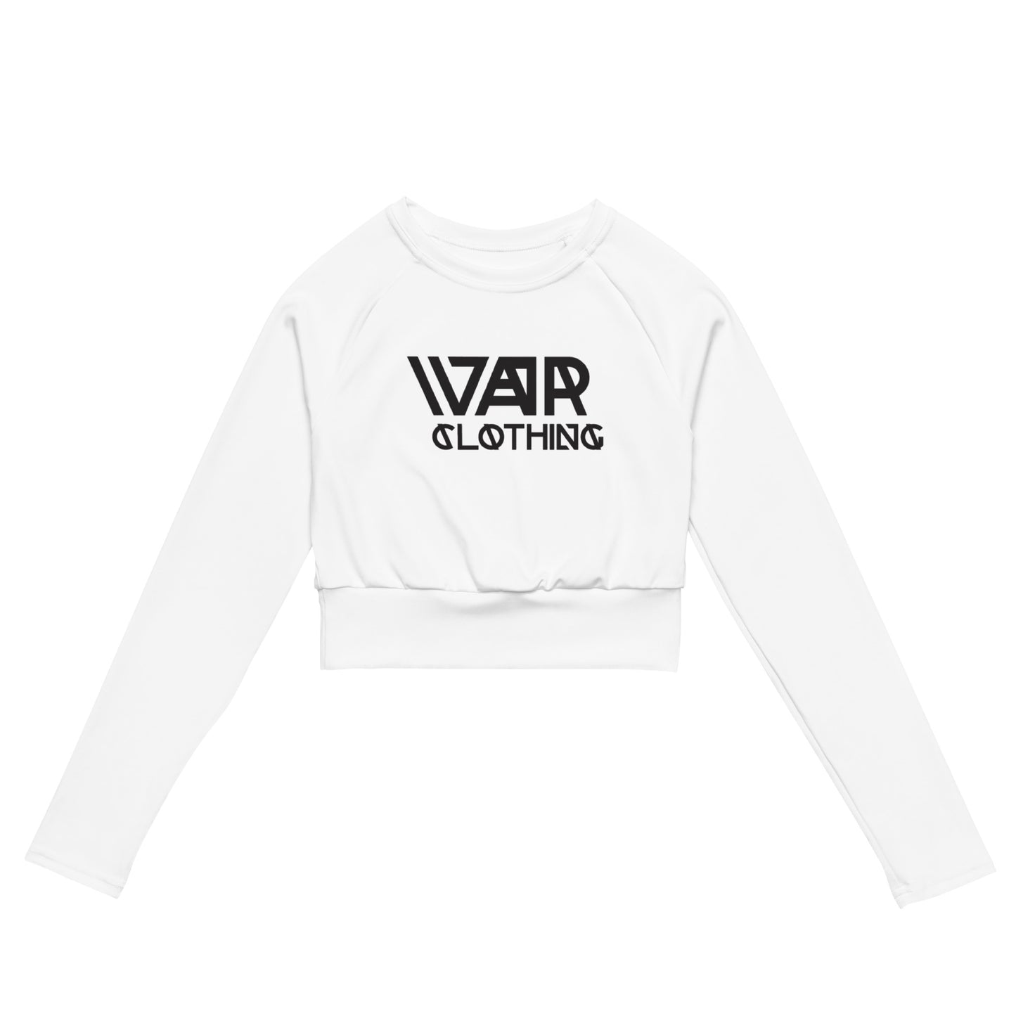 Recycled long-sleeve crop top
