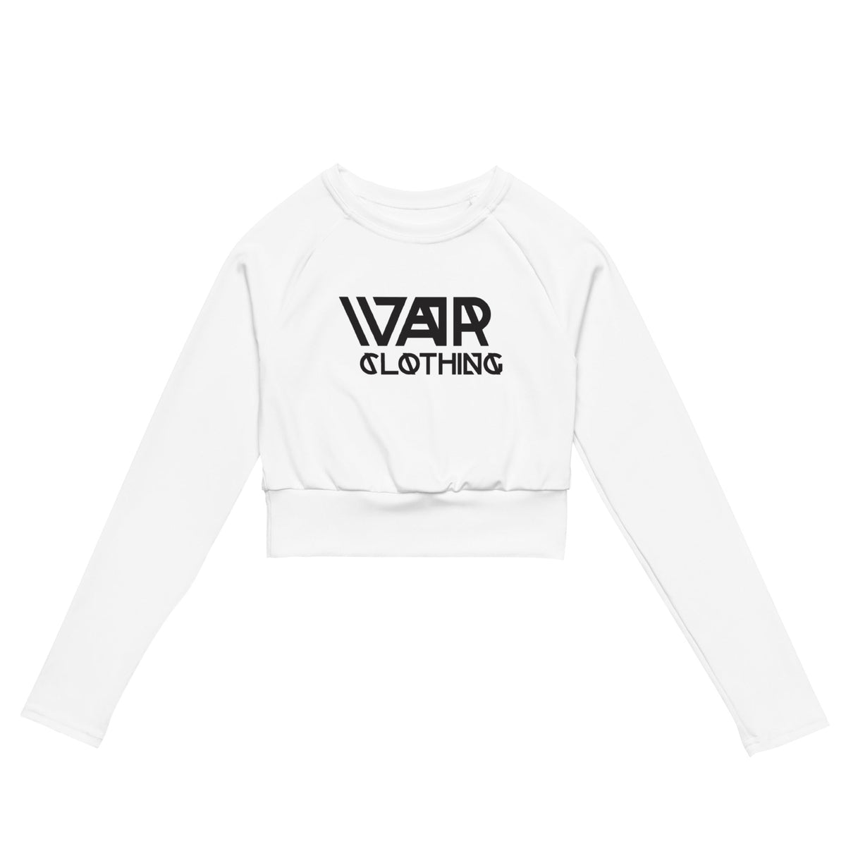 Recycled long-sleeve crop top
