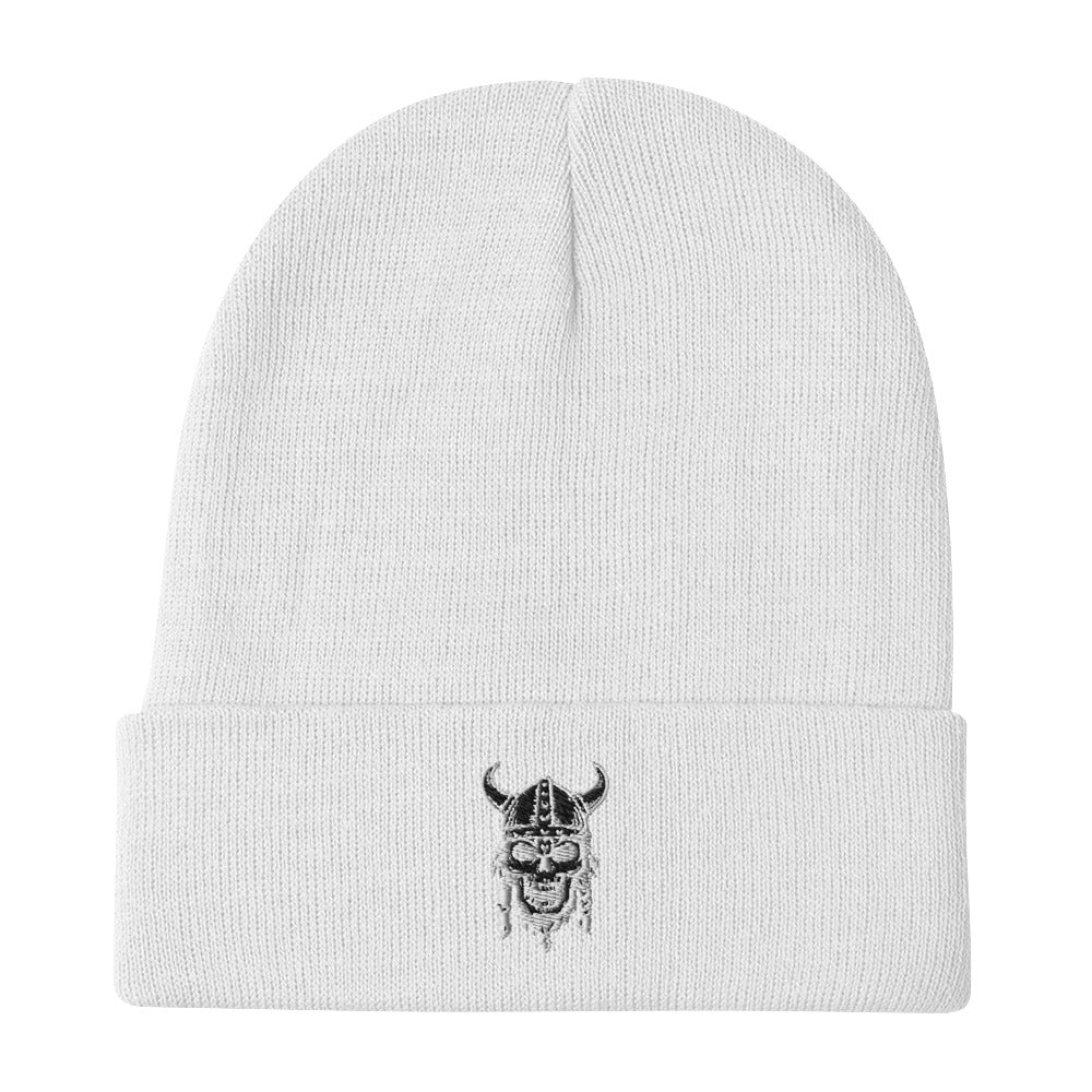 Skull Embroidered Beanie