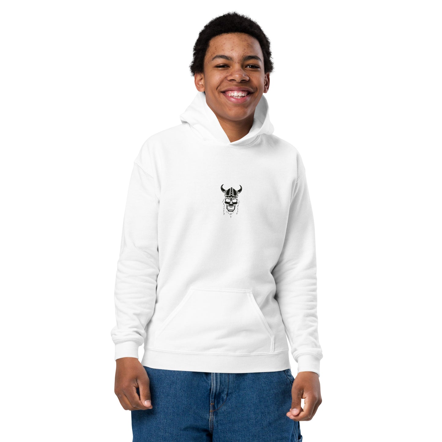 Youth heavy blend skull hoodie