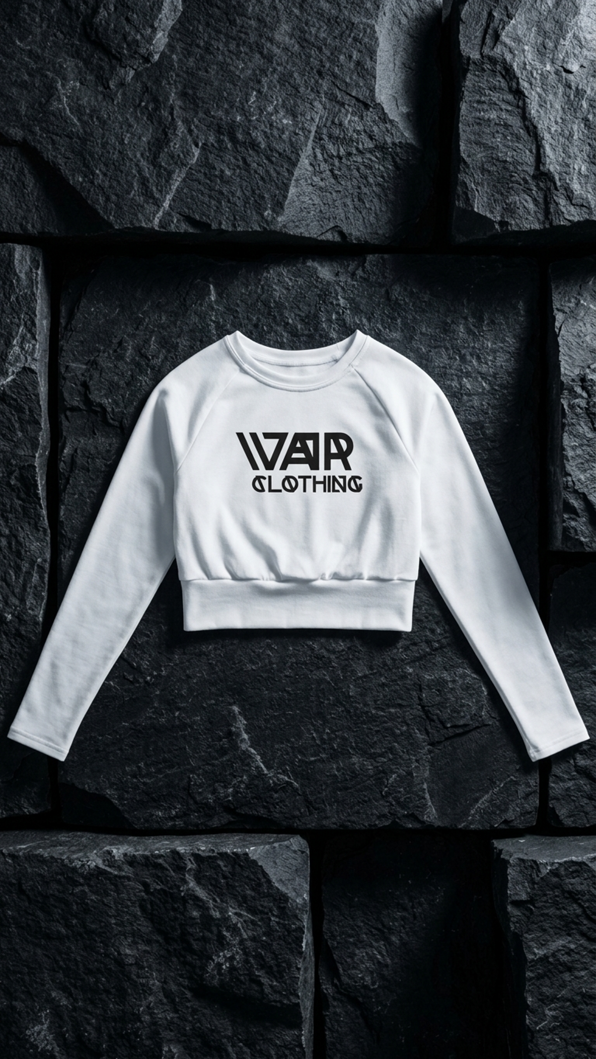 Recycled long-sleeve crop top, Detail
