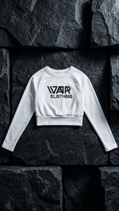 Recycled long-sleeve crop top, Detail