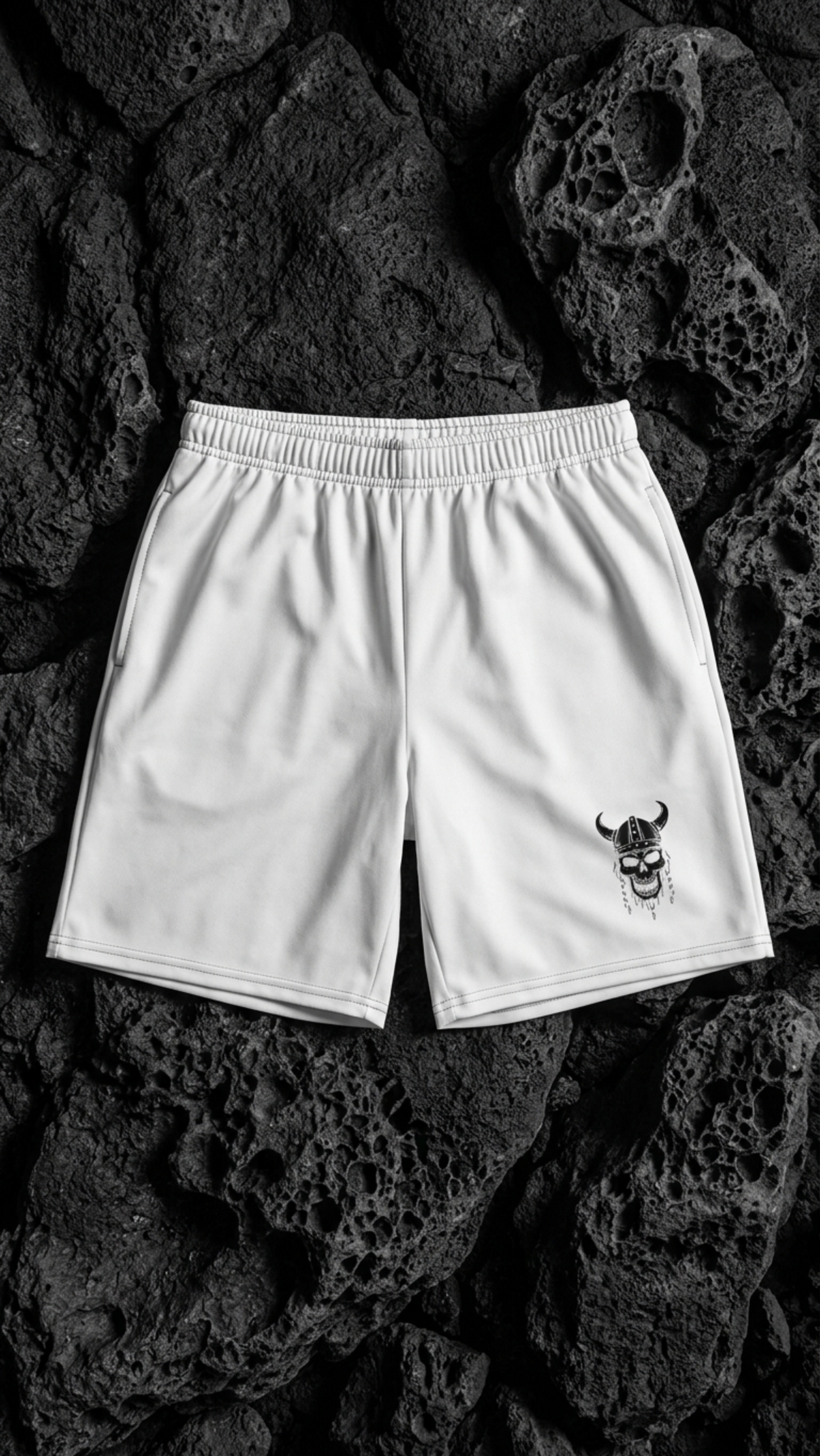 Men's Skull Athletic Shorts, Detail