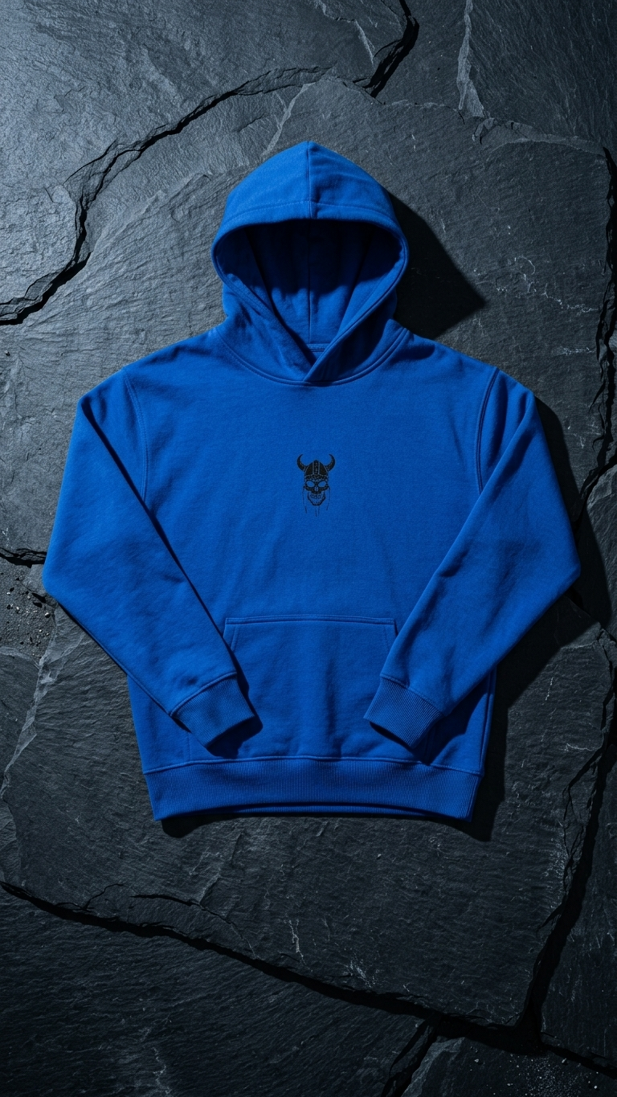 Youth heavy blend skull hoodie, Detail