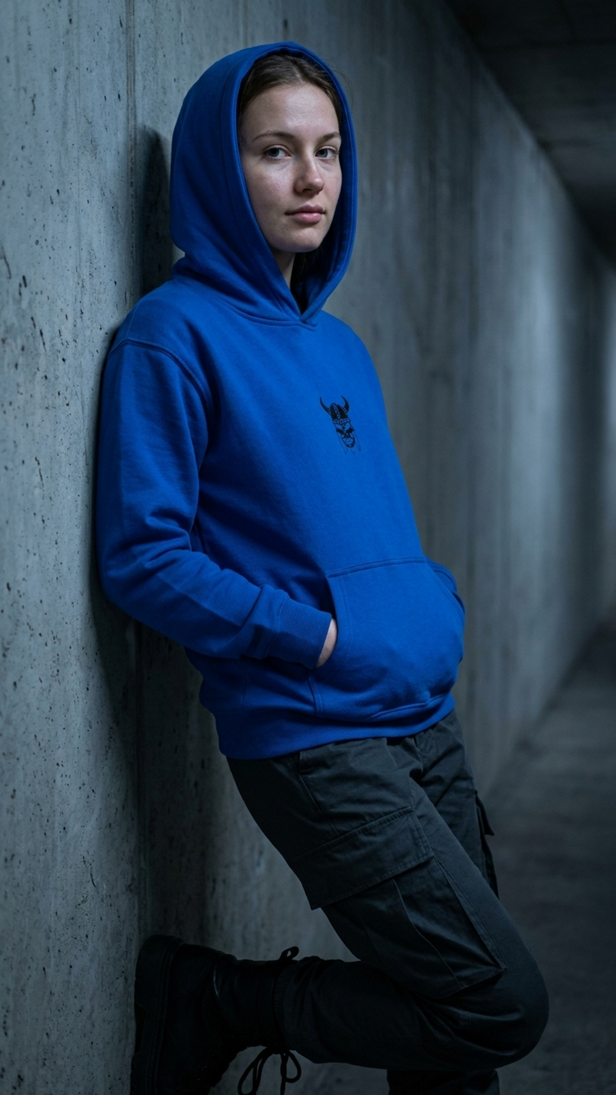 Youth heavy blend skull hoodie, Lifestyle