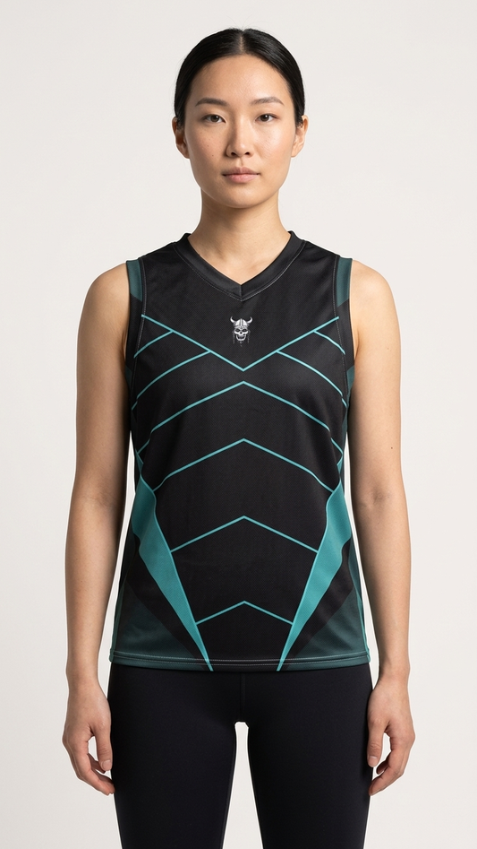 Recycled unisex skull basketball jersey, Lifestyle